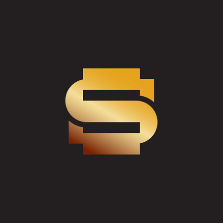 gold money dollar gradient design icon vectorのイラスト素材