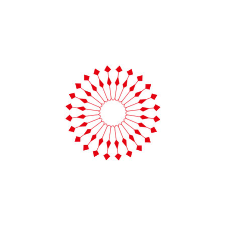 swirl arrows rotate symbol decoration vectorのイラスト素材