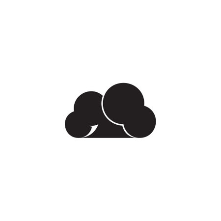 cloud arrow simple geometric icon vectorのイラスト素材