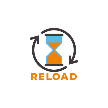 reload sand watch rotate arrow symbol vector