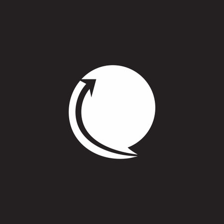bubble business talk arrow up logo vectorのイラスト素材