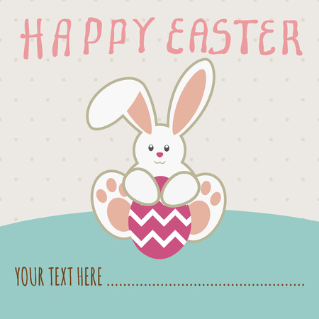 Have Yourself a Very Happy Easter Easter Bunny Earsのイラスト素材