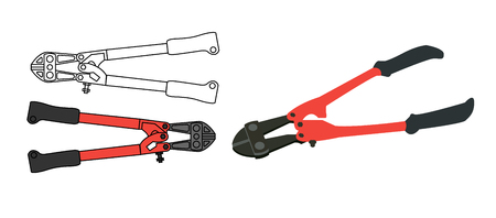 Hand tools HEAVY DUTY MOLLY HEAD BOLT CUTTER pliersのイラスト素材