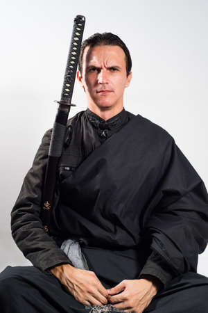 samura with katanaの写真素材