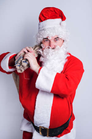 santa is coming with giftsの写真素材