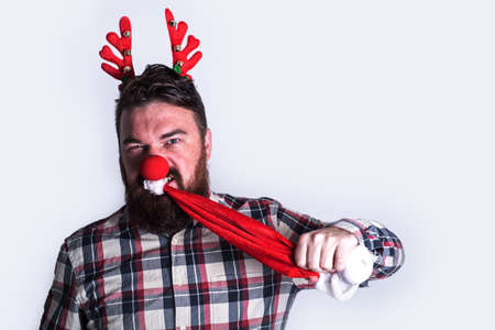 angry santas helperの写真素材