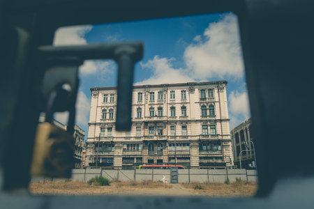 Lost place, dilapidated house in the center of Valparaiso, Chile.の写真素材