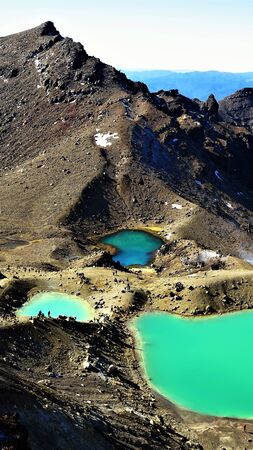 Tongariro Alpine Crossing, New Zealandの写真素材