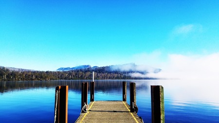 Lake St Clair, Tasmania, Australiaの写真素材