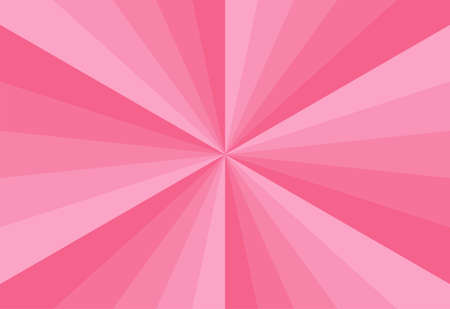 Abstract explosion background in gradient pink color. Asian style glare effect. Sunshine sparkle pattern. Vector illustration of a radial ray. Narrow beam. For backdrops, posters, banners, and covers.のイラスト素材