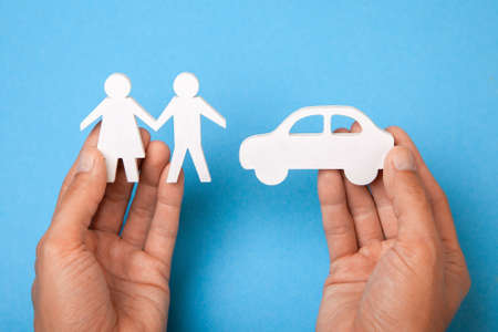 Buying car with young family. How to choose family car.の写真素材