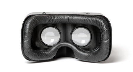 VR glasses virtual reality helmet for mobile phone isolated on white background