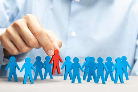 HR. Staff recruitment. Choosing a good leaderの写真素材