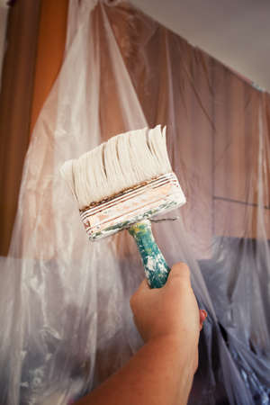 Brush paintingの写真素材