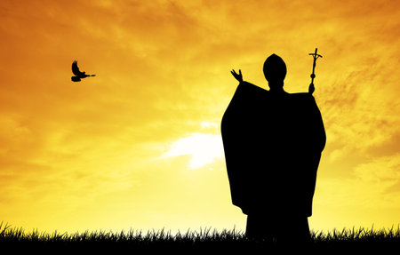 Pope silhouette