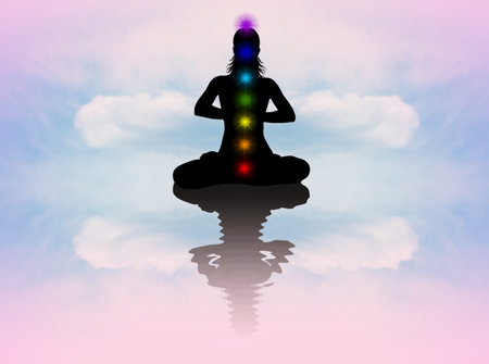 Human meditationの写真素材