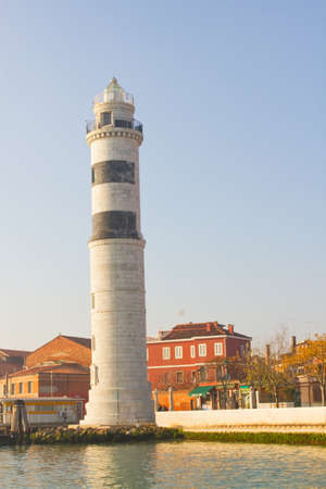 Lighthouse of Murano, Venice, Italyの写真素材