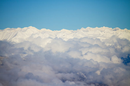 clouds on Dolomites