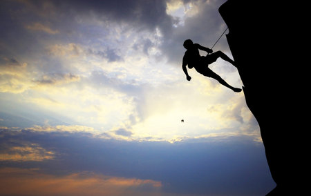 Free climbingの写真素材