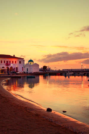 Sunset in Mykonosの写真素材