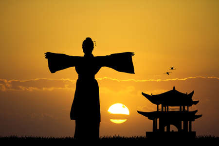 Japanese danceの写真素材