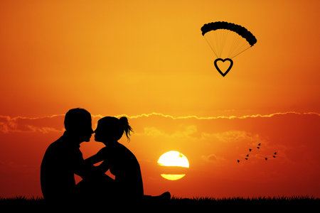 couple in loveの写真素材