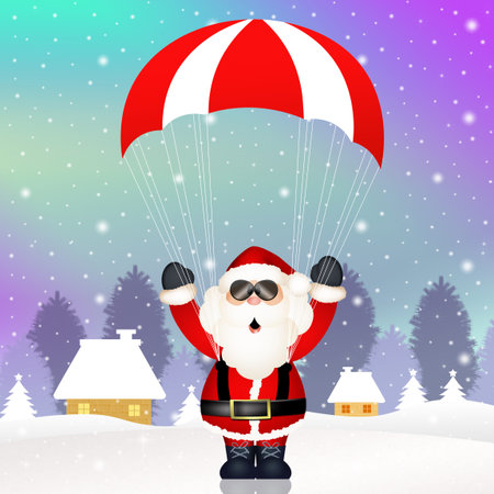 Funny Santa Clausの写真素材