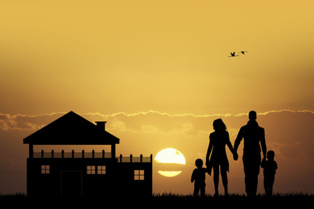 buying house concept の写真素材