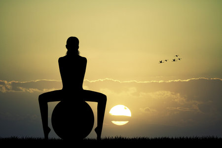 Pilatesの写真素材