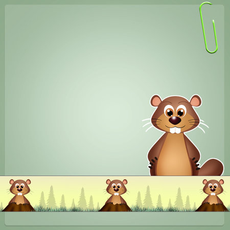 groundhogの写真素材