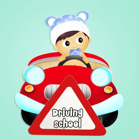 driving schoolの写真素材