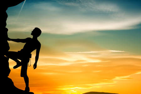 free climberの写真素材