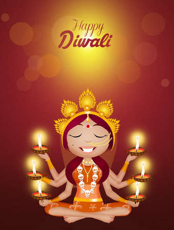 Kali goddess for Diwaliの写真素材
