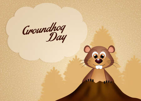 Groundhog dayの写真素材