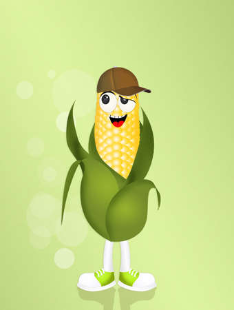 illustration of cob cartoonの写真素材