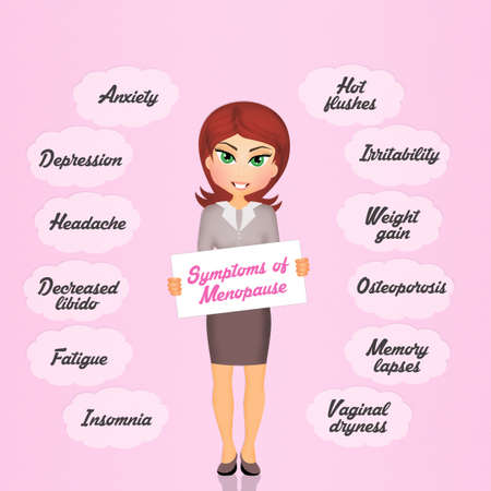 symptoms of menopauseの写真素材
