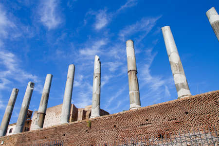 colonnade of the Temple of Venus, Romeの写真素材