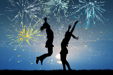 fireworks explosionの写真素材