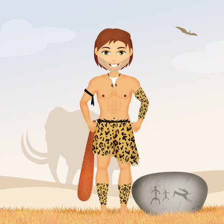 primitive caveman