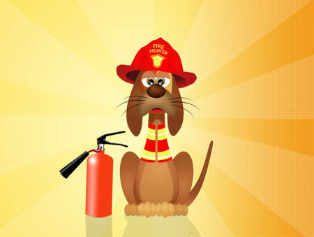 Firehouse Dogの写真素材