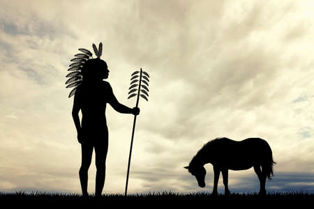 Indian man hunterの写真素材