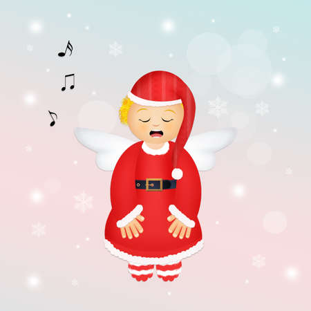 cute Angel Christmasの写真素材
