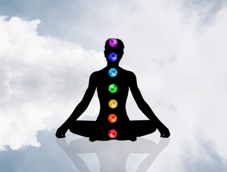 illustration of seven chakras