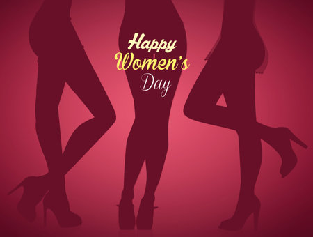 legs of women with sexy underwear for womens dayの写真素材