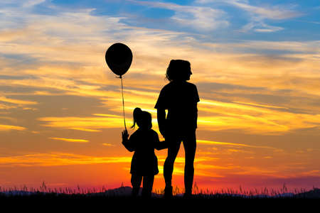 mother and childの写真素材