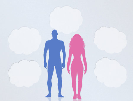 couple silhouette with comic