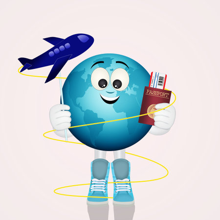 funny world travelの写真素材