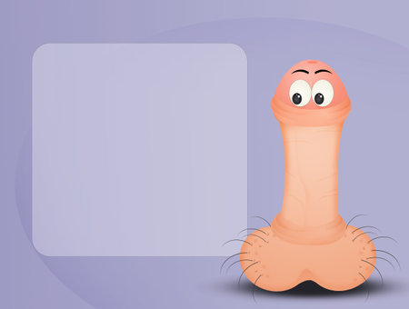 illustration of penis cartoon