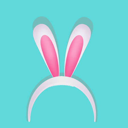 illustration of bunny ears decorationの写真素材