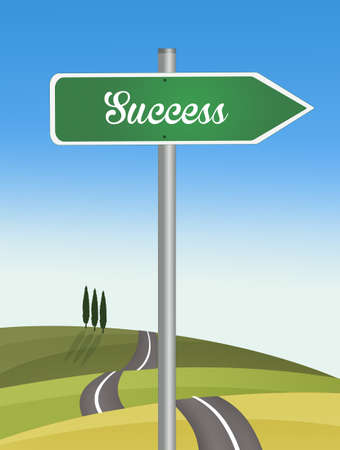 illustration of success signの写真素材
